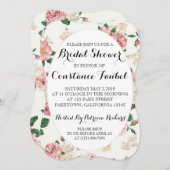 Invitation Écart Fête de l'mariée floral (Devant / Derrière)