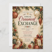 Invitation Échange annuel d'ornements (Devant)