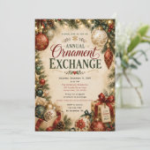 Invitation Échange annuel d'ornements (Debout devant)