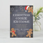 Invitation Échange de biscuit de Noël (Debout devant)