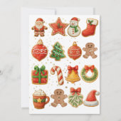 Invitation Échange de biscuits de fête de fin d'année  (Dos)