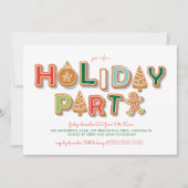 Invitation Échange de biscuits de fête des Fêtes Noël (Devant)