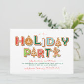 Invitation Échange de biscuits de fête des Fêtes Noël (Debout devant)