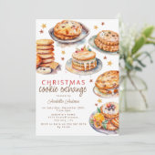Invitation Échange de biscuits de fête - Fête de Noël (Debout devant)