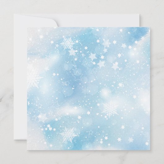 Invitation Échange de biscuits de fêtes de Noël à l'aquarelle (Dos)