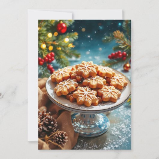 Invitation Échange de biscuits de Noël (Devant)