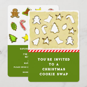Invitation Échange de biscuits de Noël