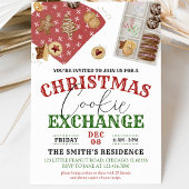 Invitation Échange de biscuits de Noël