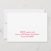 Invitation Échange de biscuits de Noël (Dos)