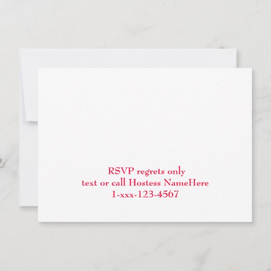 Invitation Échange de biscuits de Noël (Dos)