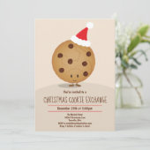 Invitation Échange de biscuits de Noël amusant (Debout devant)