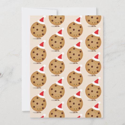 Invitation Échange de biscuits de Noël amusant (Dos)
