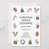 Invitation Échange de biscuits de Noël festifs pour une fête (Devant)