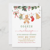 Invitation Échange de biscuits de Noël Fête de vacances (Devant)