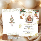 Invitation Échange de biscuits de Noël Fête de vacances
