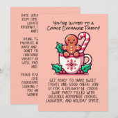 Invitation Échange de biscuits de Noël personnalisable et mod (Devant / Derrière)