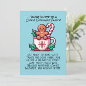 Invitation Échange de biscuits de Noël personnalisable et mod (Debout devant)