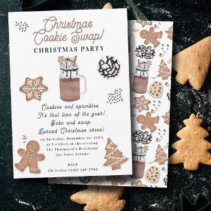 Invitation Échange de biscuits de Noël pour la fête de la pât