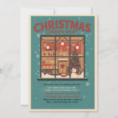 Invitation Échange de biscuits de Noël rétro vintage (Devant)
