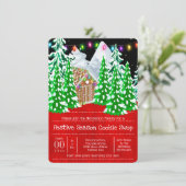 Invitation Échange de biscuits en pain d'épice (Debout devant)