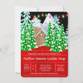 Invitation Échange de biscuits en pain d'épice (Devant)