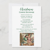 Invitation Échange de biscuits vintage de Noël  (Dos)