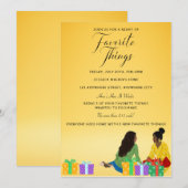 Invitation Échange de Cadeaux de Choses Préférées (Devant / Derrière)