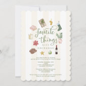 Invitation Échange de cadeaux de choses préférées à Noël (Devant)
