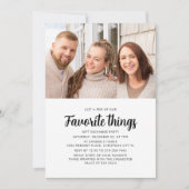 Invitation Échange de cadeaux de choses préférées pour la fêt (Devant)