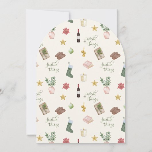 Invitation Échange de cadeaux de Noël (Dos)