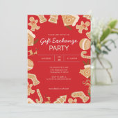 Invitation Échange de cadeaux de Noël (Debout devant)