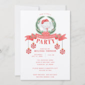 Invitation Échange de cadeaux de Noël à l'éléphant blanc (Devant)