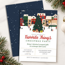Échange de cadeaux de Noël des choses préférées