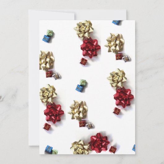 Invitation Échange de cadeaux de Noël Eléphant Blanc (Dos)