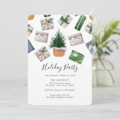 Invitation Échange de cadeaux de Noël Fête de vacances (Debout devant)