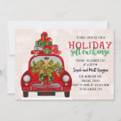 Invitation Échange de cadeaux de Noël Fête de vacances (Devant)