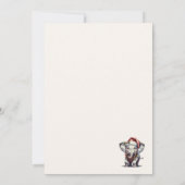 Invitation Échange de cadeaux éléphant blanc à l'aquarelle él (Dos)