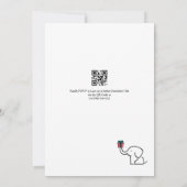 Invitation Échange de Cadeaux Éléphant Blanc Soirée de Noël (Dos)