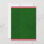 Invitation Échange de Cadeaux Éléphant Rouge Vert Blanc Soiré (Dos)