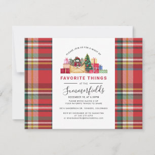 Invitation Échange de cadeaux festifs, fête des choses préfér