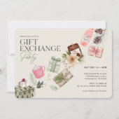 Invitation Échange de cadeaux Friends Green Holiday Party (Devant)
