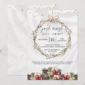 Invitation Échange de Cadeaux Jingle Mingle Soirée de Noël (Devant / Derrière)