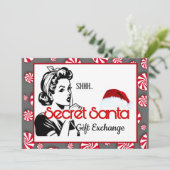 Invitation Échange de cadeaux Secret Santa (Debout devant)