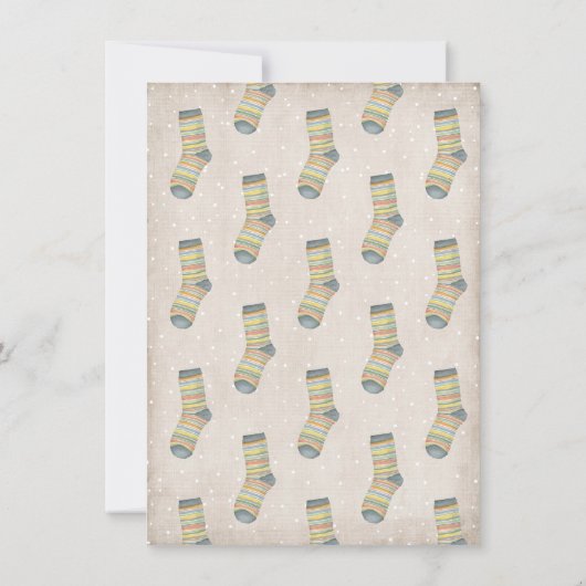 Invitation Échange de chèques vacances Noël (Dos)