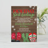 Invitation Échange de chèques vacances Noël (Debout devant)