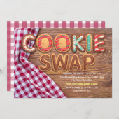 Invitation Échange de cookies (Devant / Derrière)