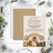 Invitation ÉCHANGE DE COOKIES DE FÊTE Fête d'échange de biscu