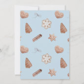 Invitation Échange de cookies de Noël (Dos)