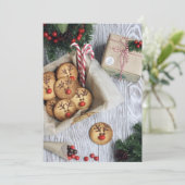 Invitation Échange de cookies de Noël (Debout devant)