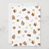 Invitation Échange de cookies de Noël (Dos)